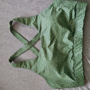 ZYIA Green Dotted Sports Bra